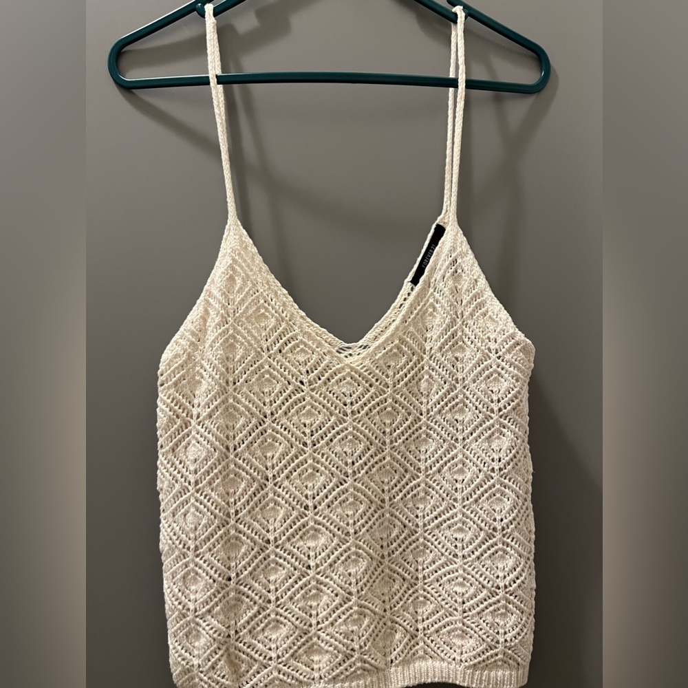Forever 21 knitted crop tank top